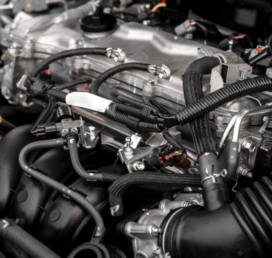 Diesel Cold-Start Service in Tea, SD At Sioux Empire Automotive Service Center. Close-up of a diesel engine during winter maintenance